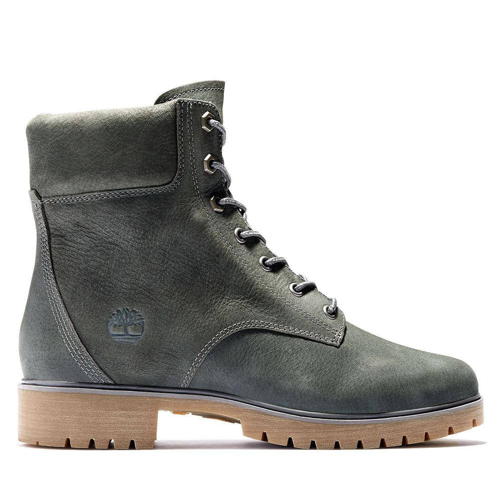 Timberland 6-Inch Μποτακια Γυναικεια Βαθυ Γκρι - Jayne Waterproof Δερματινα - Greece 6573829-PC